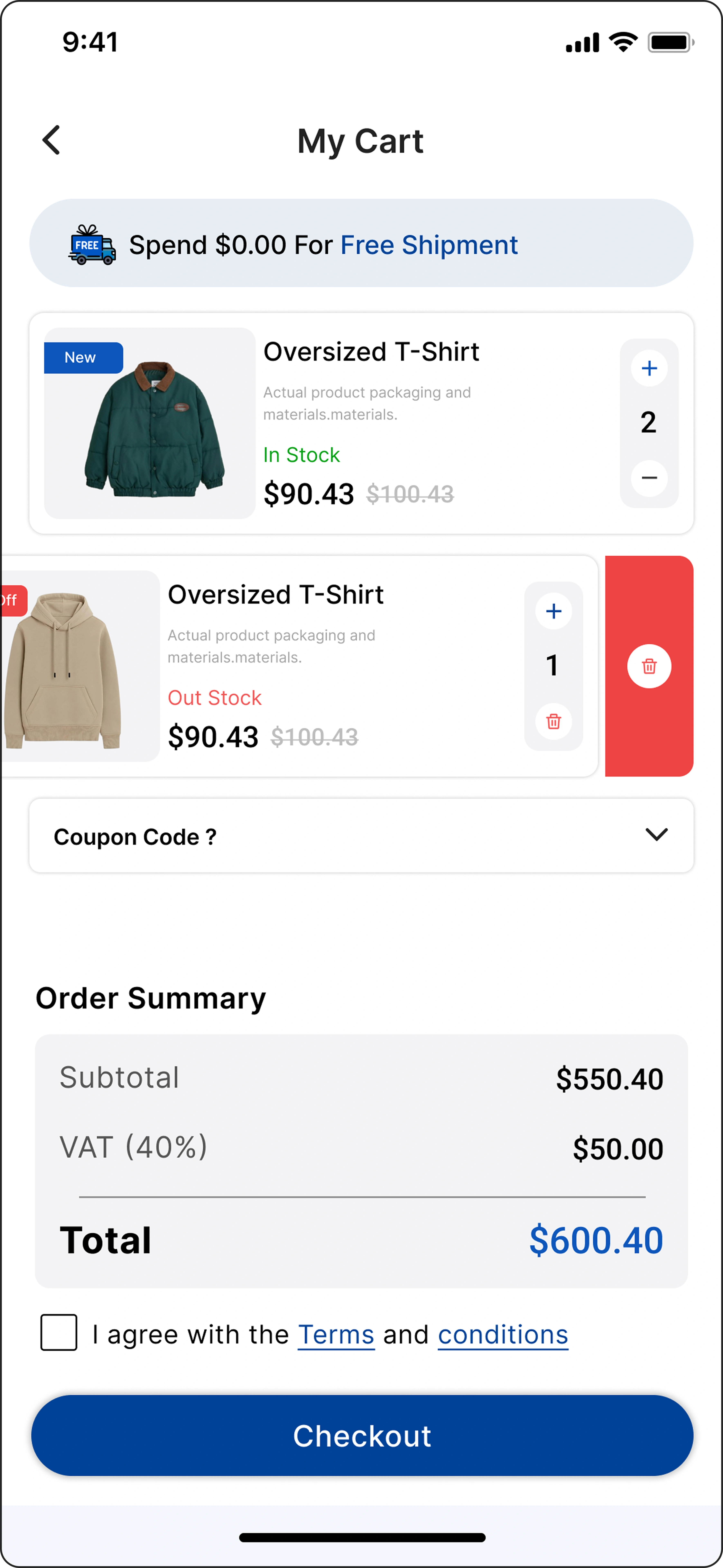 My Cart