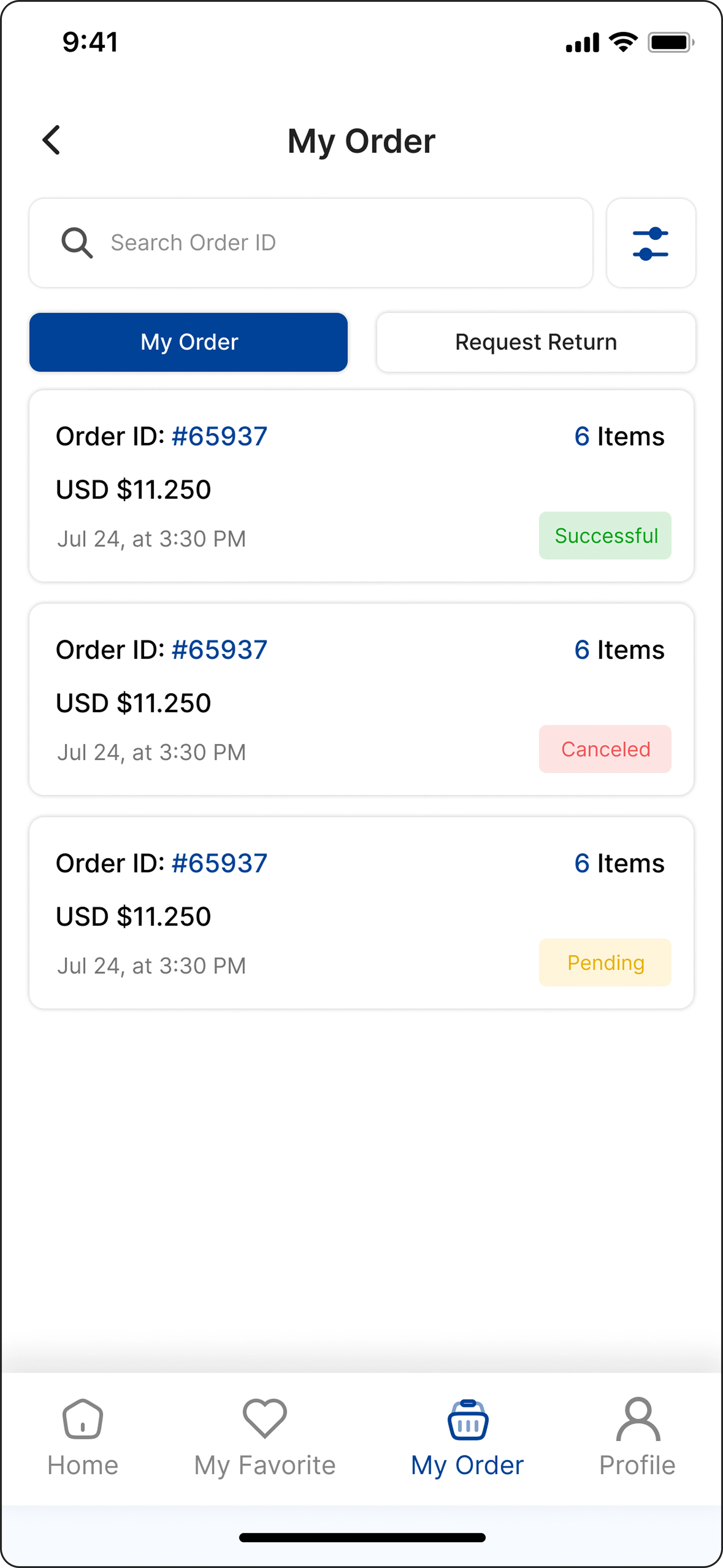 Orders